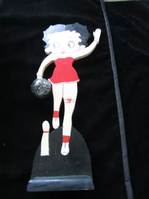Betty Boop In Red Dress Wooden Cut Out