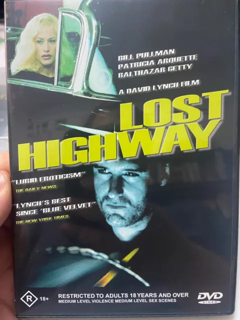 Lost Highway region 4 DVD (1997 David Lynch / Bill Pullman thriller movie)