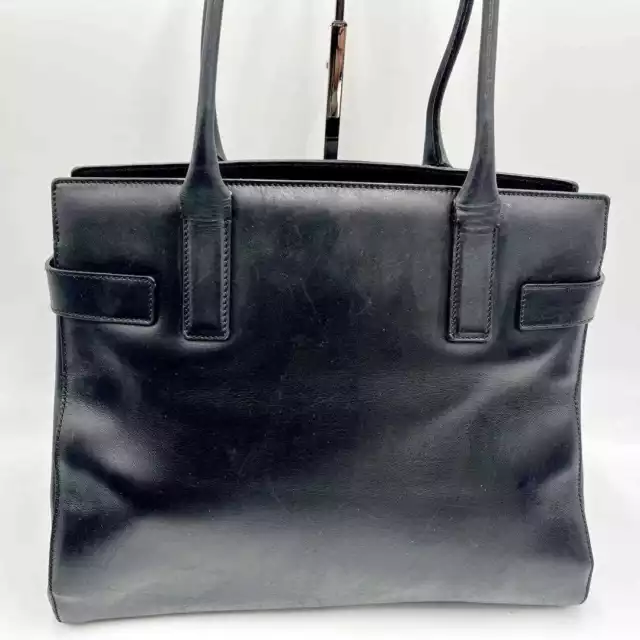 SALVATORE FERRAGAMO TOTE Bag Gancini Leather Black women's USED FROM ...