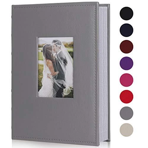 Álbumes de fotos para 4x6 fotos contiene 300, 3 por página álbum de fotos gris A