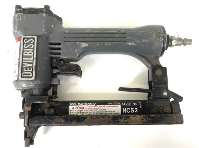 Devilbiss Staple Gun Model NCS2 Compressor Pneumatic Tracker 3/8 ~1”