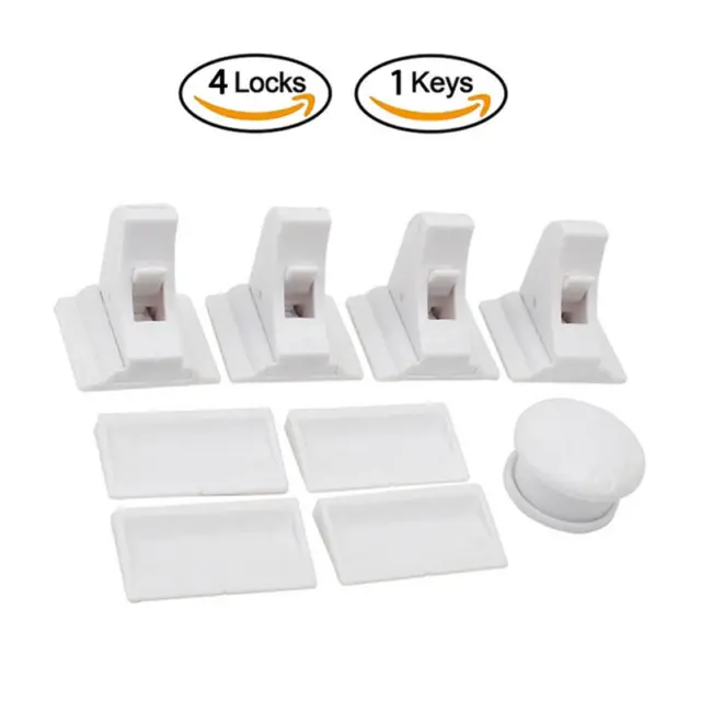 Invisible Magnetic Child Protection Safety Drawer Cabinet Security Door Lock