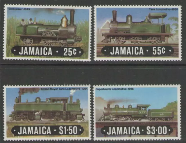 Jamaica Sg612/5 1984 Railway Locamotives Mnh