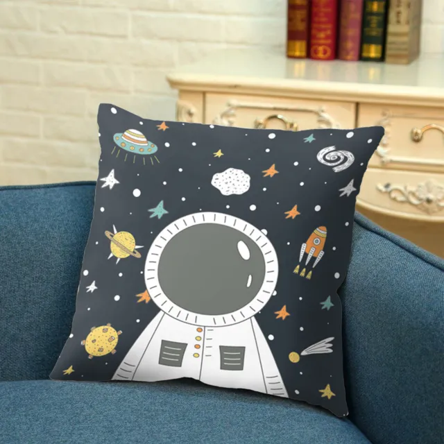 Cushion Cover Fade-resistant Eye-catching Universe Design Pillow Cover Polyester