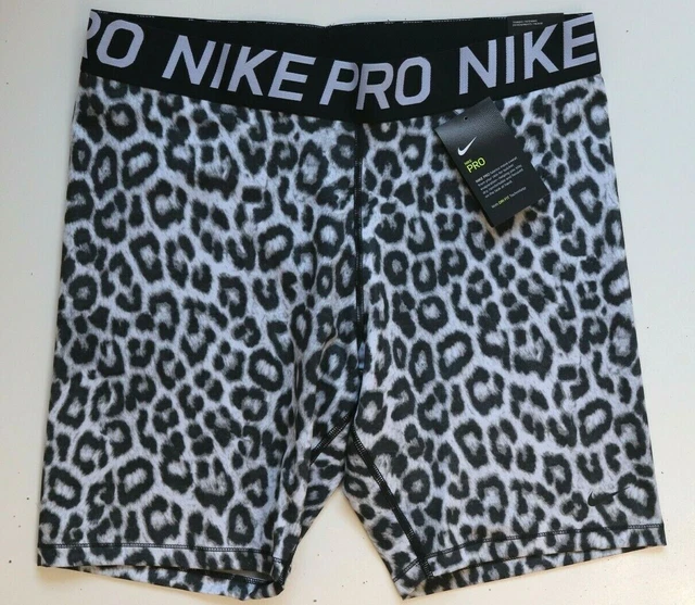 NIKE PRO TRAINING Graphic Leopard Print 8 Tight Fit Shorts - Cj5853-100 -  2Xl £29.99 - PicClick UK