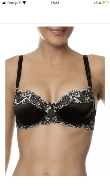 Soutien-gorge Lise Charmel Soie Précieuse - Taille 85B, Avec Armatures, Couleur Jaune Clair, Neuf