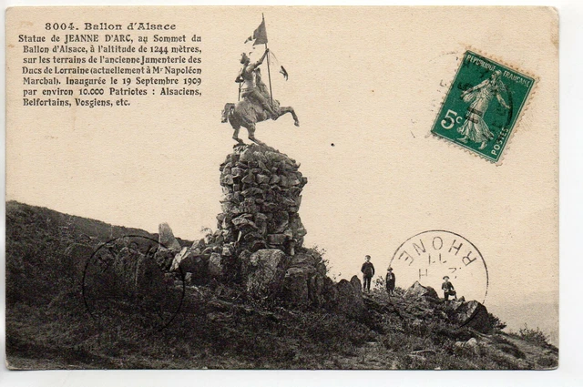 BALLON D' ALSACE - Vosges - CPA 88 - La statue de Jeanne d' Arc