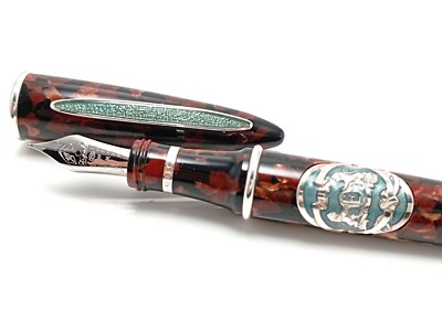 VISCONTI VALLECCHI VOYAGE FOUNTAIN PEN NIB GOLD 18K LIMITED EDITION 032/510 