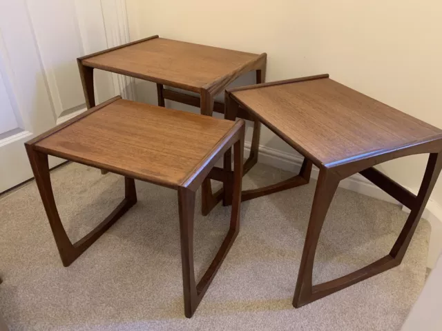 G Plan Nest Of Tables 'Quadrille' Teak Mid Century Vintage Retro