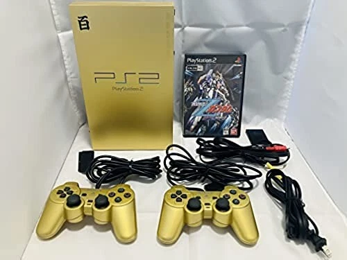PS2 Hyakushiki Gold Mobile Suit Z Gundam SCPH-55000 GU Box Console Cntrller BX e