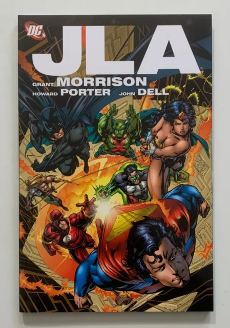 JLA Vol #1 Deluxe Edition TPB GN 1st print. (DC 2011) FN/VF condition.