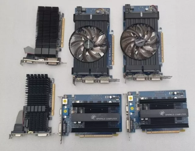 Bulk Lot - 6 x Computer Graphics cards - Gold recovery?