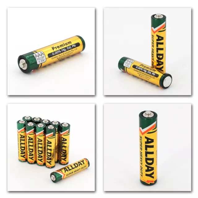 10pcs/PK AAA AA Batteries Super Heavy Duty ALLDAY NEW Bulk Sale 3