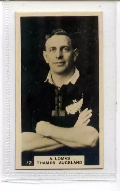 (Jb4989-100)  WILLS NZ,NEW ZEALAND FOOTBALLERS,A.LOMAS,1927#12