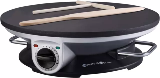 Health and Home Crepe Maker - 13 Inch Crepe Maker & Electric Griddle & Non-stick