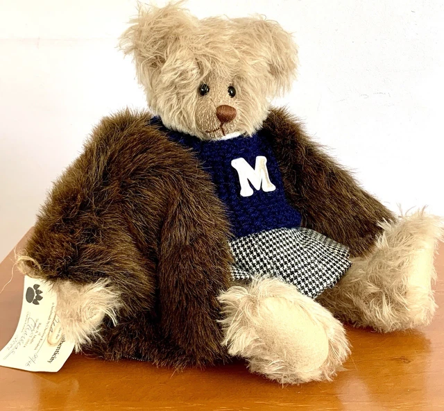 15”MOHAIR ARTIST TEDDY BEAR -BEA-by CHARLEEN KENDRICK of RAG A. MUFFIN BEARS ⭐️