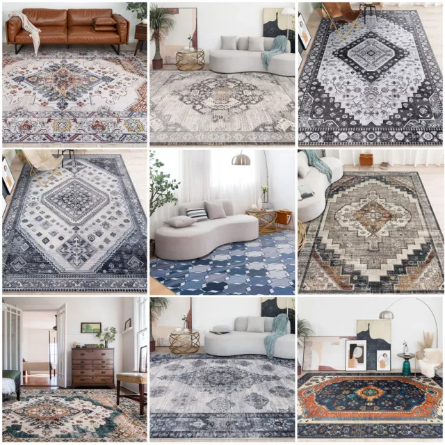 Clearance Extra Large Rug 240x340cm Beautiful Lounges Rugs Warm Persian Carpet