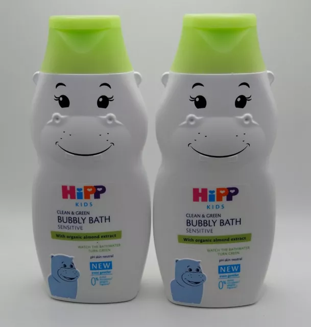 Hipp Kids Sensitive Bubble Bath Clean & Green Bubbly Bath 300ml x 2