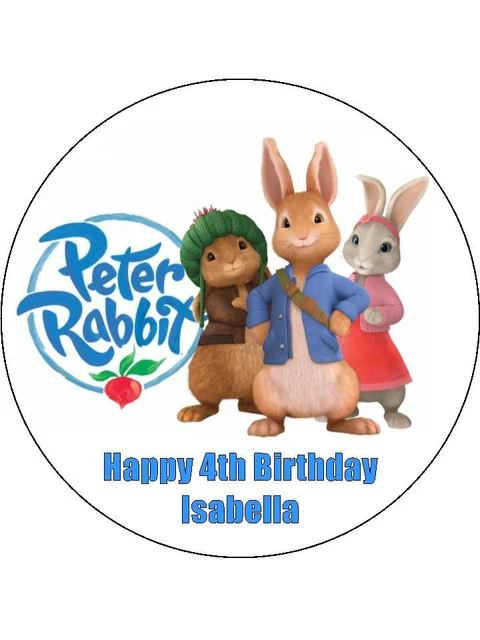 Peter Rabbit Wafer PETER RABBIT CAKE Toppers Edible Wafer Cake & Cupcake Decorations (3 ...