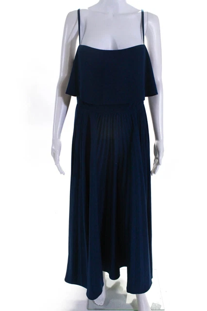 Jill Jill Stuart Womens Blue Pleated Gown Size 16 11306222