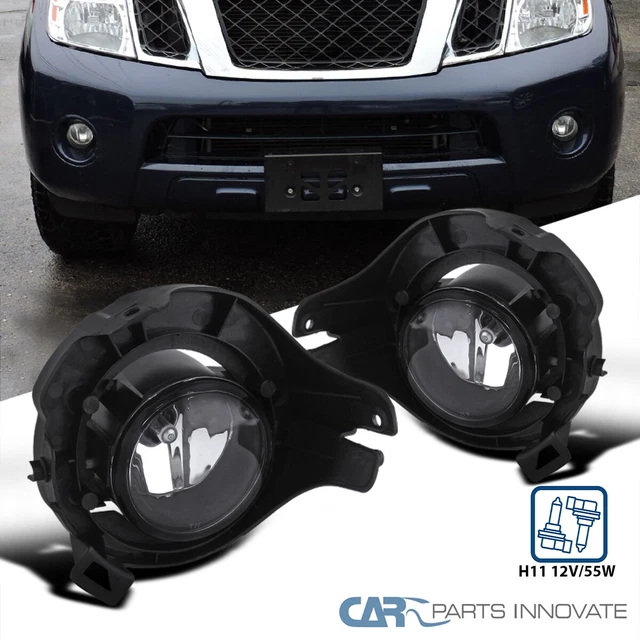 Fits 05-12 Pathfinder 05-09 Frontier Clear Fog Lights Bumper Lamps+Switch+Wiring