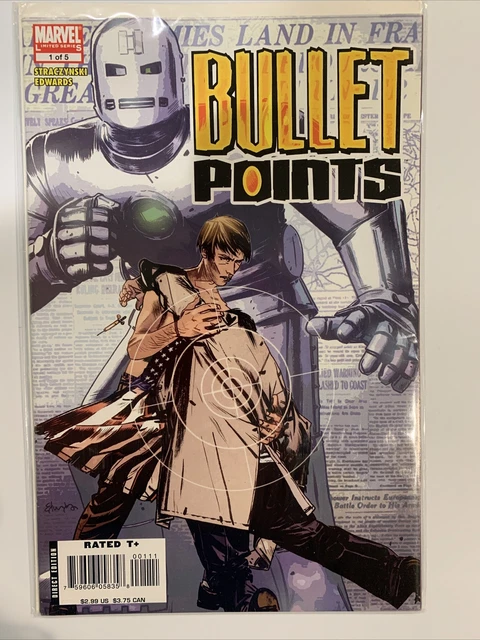 Bullet Points #1 2 3 4 5 Avengers Marvel Mini Series Comic Book Set 1-5 Complete