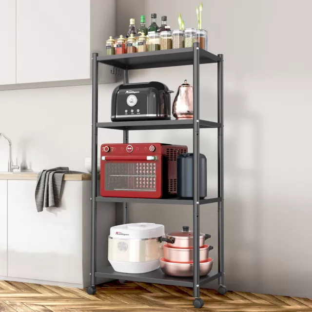 4-Tier Adjustable Shelf Heavy-Duty Shelving Units: Optimal Storage Solution