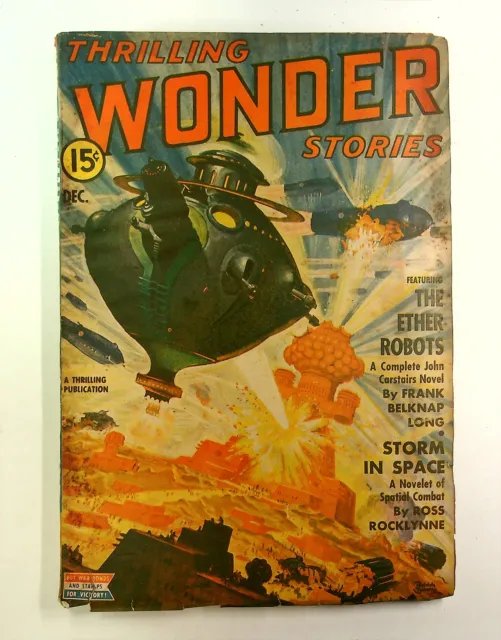 Thrilling Wonder Stories Pulp Dec 1942 Vol. 23 #2 GD