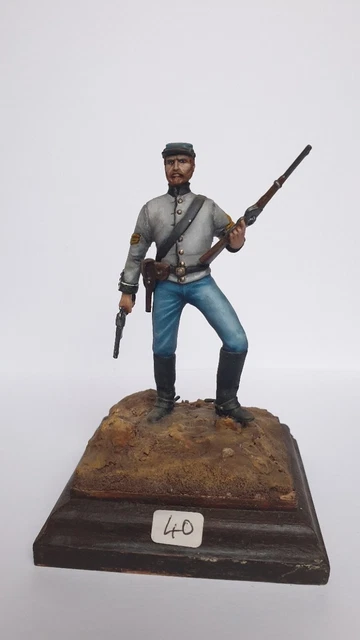 Ensemble De 19 Soldats Miniature – Cavalerie Sudiste Guerre De Sécession 1863