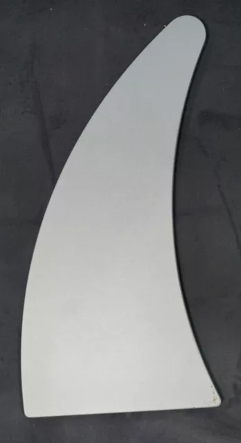 Tischplatten in Haifischflossen Form - in silber, weiß, schwarz ca. 92x55cm 16mm