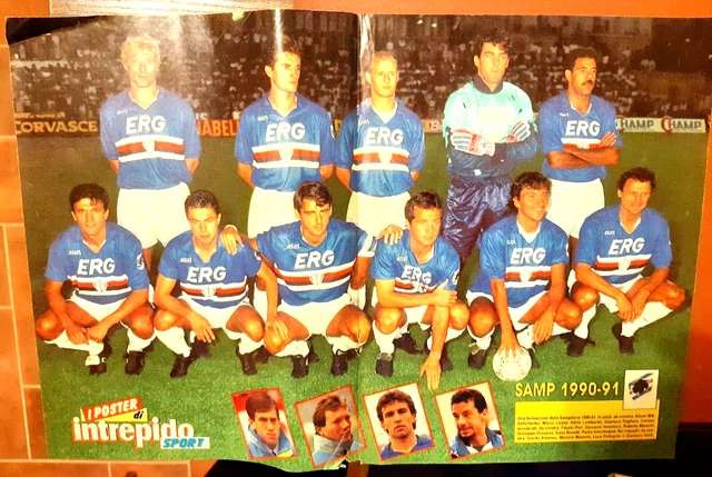 Sampdoria 1990/91 - Fotboll.Färg.Form