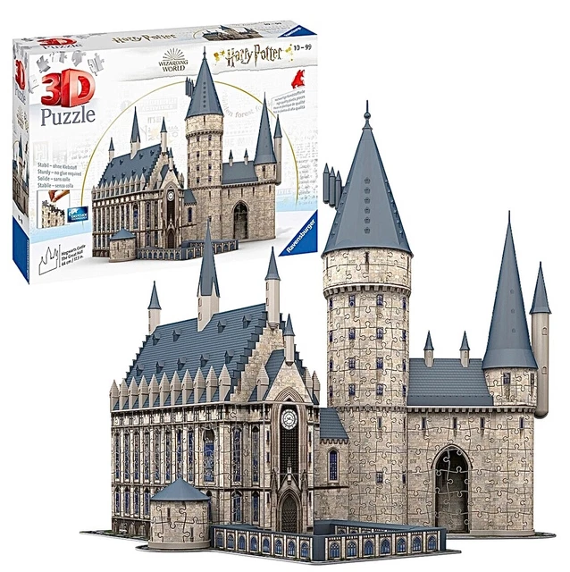 HARRY POTTER HOGWARTS Castle The Great Hall 3D Jigsaw Puzzle BRAND NEW