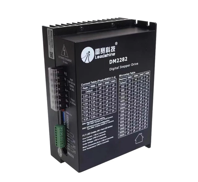 2-Phase  CNC Digital Stepper Motor Driver 90-220VAC, 0.7-8.2A LeadShine DM2282