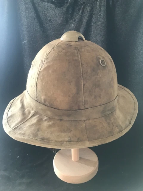 Afrika Tropen Helm Italien Modell Beige unvollständig 1-2WK Deutsches Reich Deko