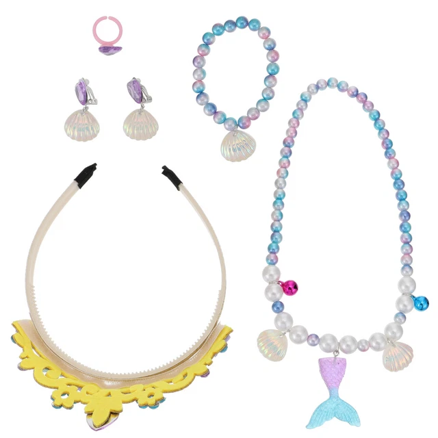 Collier Pendentif Sirène Accessoires De Sirène Garniture De Perles Bracelet