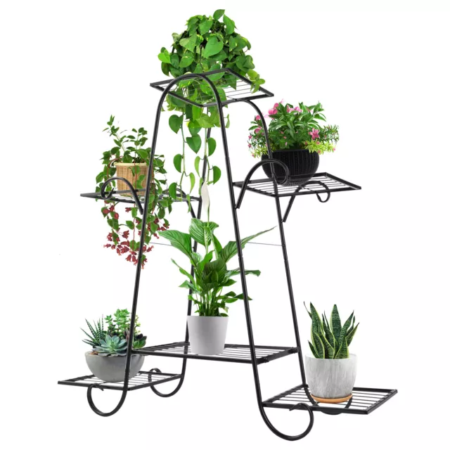 Indoor Outdoor Plant Stand Flower Pot Display Holder Shelf Metal Rack Home Decor