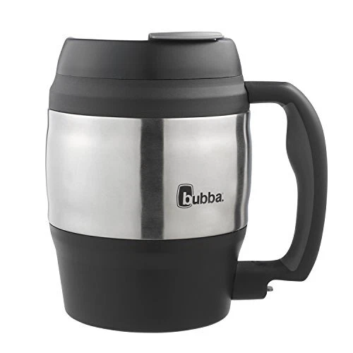 Big Bubba Classic Insulated Mug 52 Oz Polyurethane Travel Coffee Black Keg Shape