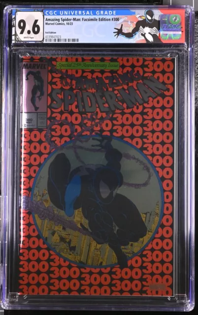 Amazing Spider-Man: Facsimile Ed. #300 CGC 9.6 (Marvel 2023) FOIL & Custom Label
