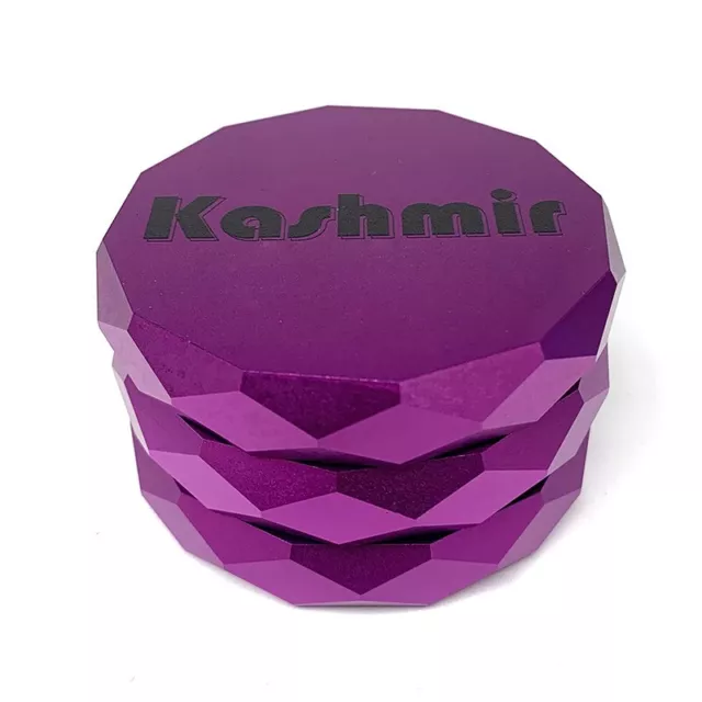 Kashmir Premium 2.3" Aluminum Grinder 4-Piece Herb Spices Tobacco Crusher Purple