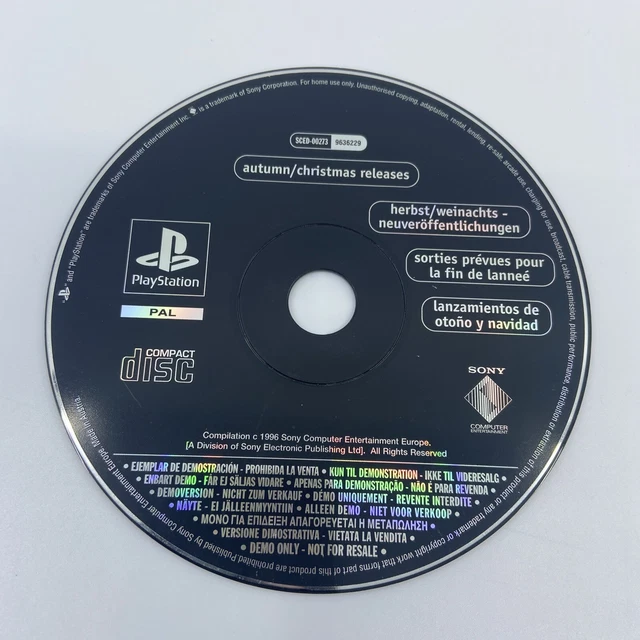 DEMO WINTER RELEASES 98 HIVER SONY PS1 PLAYSTATION 1
