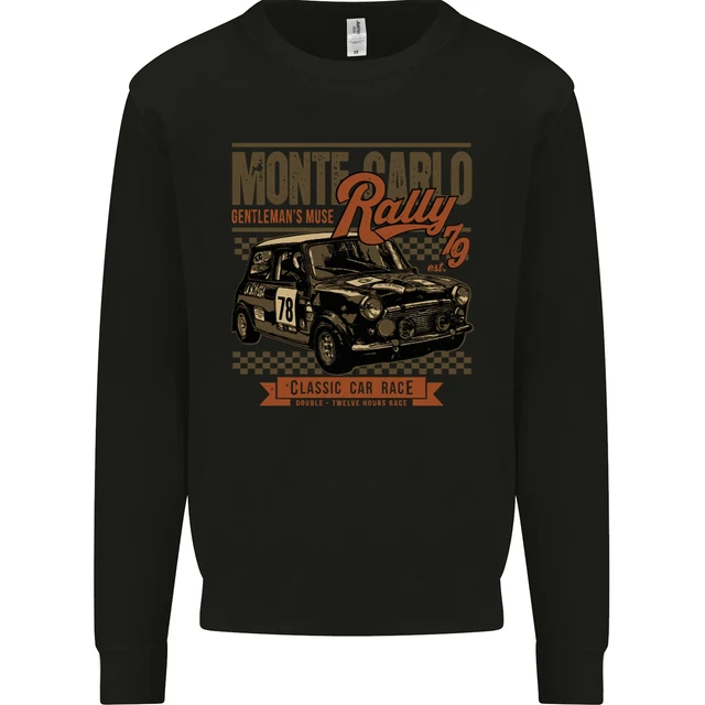 Monte Carlo Rally 79 Mini Car Enthusiast Mens Sweatshirt Jumper