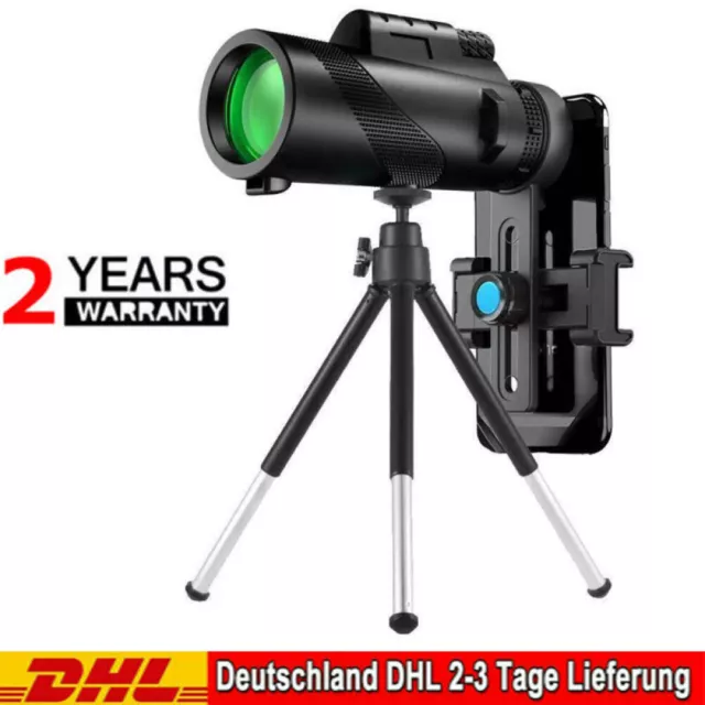 80X100 HD Monokular Starscope Teleskop Teleobjektiv Nachtsicht Mit Handy-Stativ