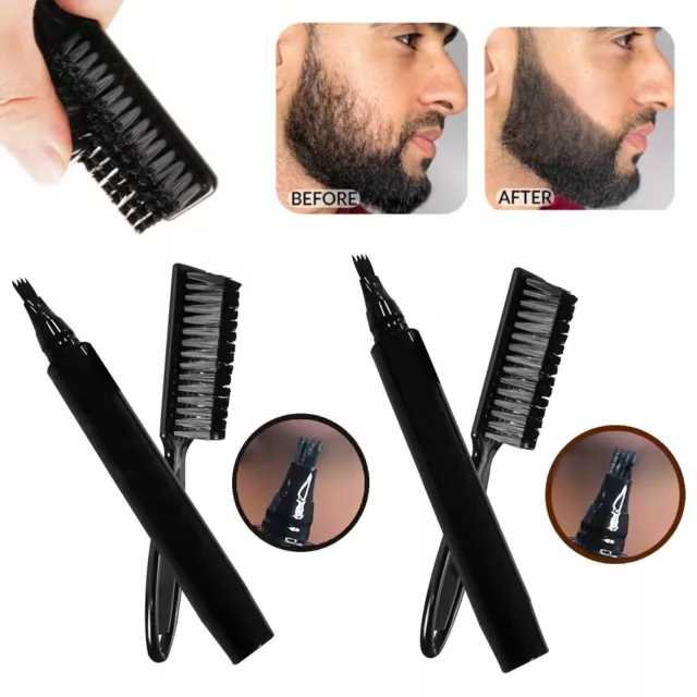 Beard Filling Pen Kit Salon Hair Engraving Styling Eyebrow Tool L1
