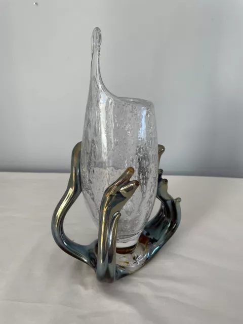 A Unique Rare Art Deco Art Nouveau Glass Vase