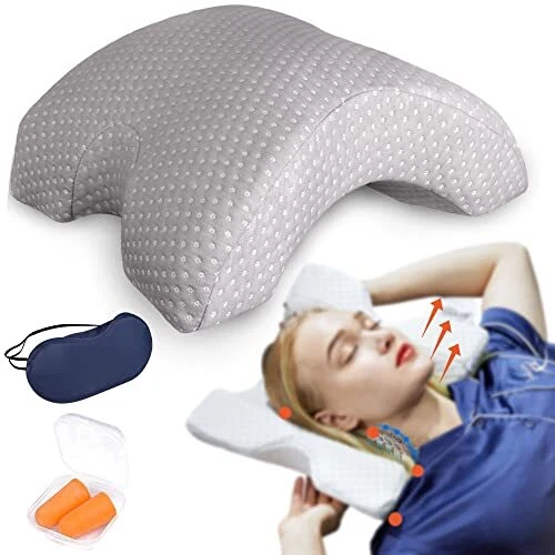 Arm Pillow, Couple Pillow Arched Cuddle Pillow with Slow Rebound Neck Cervical