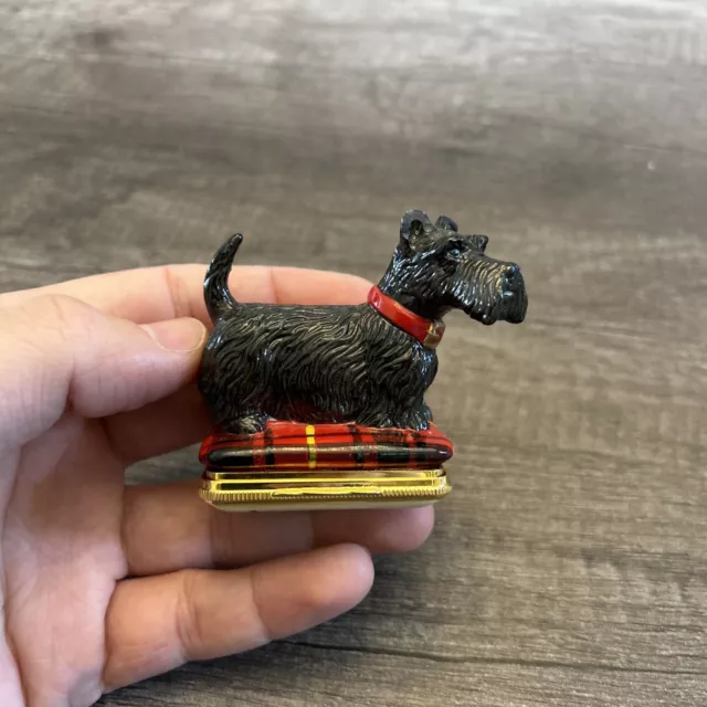 Halcyon Days London Trinket Box Scottish Terrier Read Description