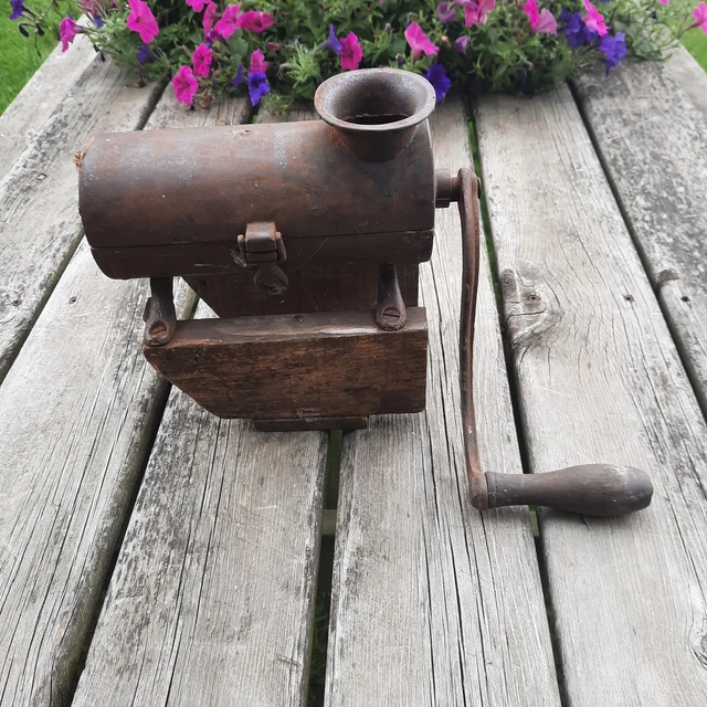 Old  Cast Iron Tobacco Garnish  Sausage Stuffer Meat Grinder
