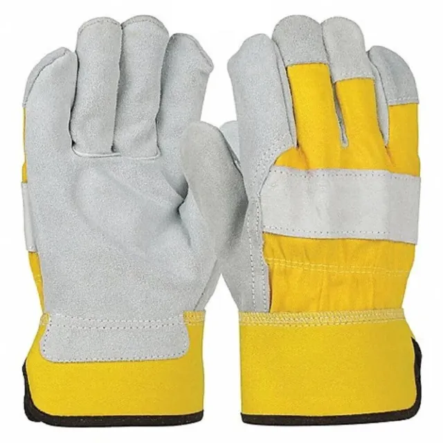Heavy Duty Canadian Rigger Leather Gloves Industrial Builders Gardening Work