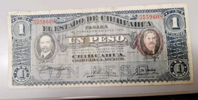 1 Pesos Mexico Nice Shape No Reserve