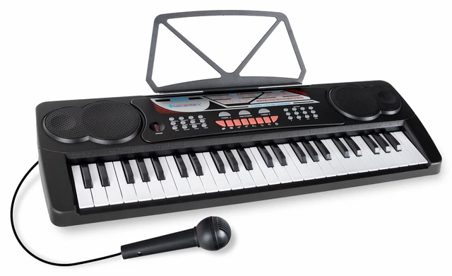 Synthétiseur Piano numérique Clavier 49 Touches de 16 Sons Pour Débutant Set Mic